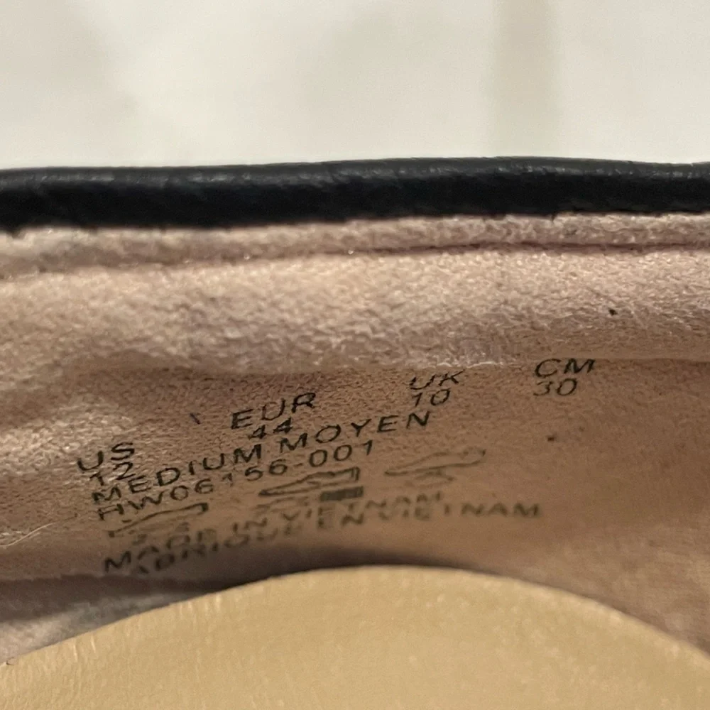 💥3/$50 Hush Puppies “Tabee Paradise” Black Ballet Flats Comfort Loafers | NIB